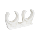 WALRAVEN 0853228 Walraven Rohrclip PP doppelt 14x89x47 M6 weiß 28 mm  Verpackungseinheit:1ST