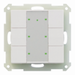 MDT BE-TA55P6.G1 KNX Tastsensor 6fach Plus reinweiß glänzend  Verpackungseinheit:1ST