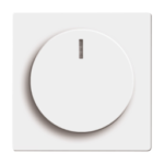 BUSCH-JAEGER 2CKA006599A2953 Zentralscheibe mit Drehknopf für Dimmer div. Flächenprogramme, studioweiß 6540-84-102 Verpackungseinheit:1ST