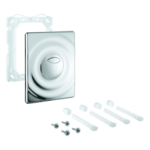 GROHE 42 302 000 GROHE WC-Betätigung Surf 42302, für den Ersatzfall, 2-Mengen- und Start & Stopp-Betätigung, 156 x 197 mm, senkrechte und waagerechte Montage, chrom 42302 Verpackungseinheit:1ST