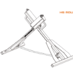 ALVA ATHSROLLER250 ALVA HS Rollenbock 250 für Rohre bis Ø 250 mm 8"  Verpackungseinheit:1ST