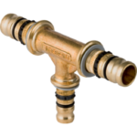 GEBERIT 612.314.00.5 GE Mepla T-Stueck reduziert Messing d16 x 16 x 20mm  Verpackungseinheit:1ST