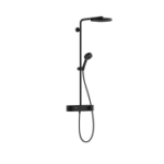 HANSGROHE 24221670 hansgrohe Pulsify S Showerpipe 260 1jet EcoSmart mit ShowerTablet Select 400, Mattschwarz 24221XXX Verpackungseinheit:1ST
