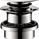 HANSGROHE 50100000 hansgrohe Ablaufgarnitur Push-Open für Waschtisch- und Bidetmischer, Chrom 50100XXX Verpackungseinheit:1ST