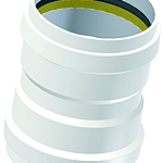POLOPLAST 06532 PP-Polo-Eco-Plus Premium Doppelmuffe DN150/da160mm f.SN8 u.SN12 weiss  Verpackungseinheit:1ST