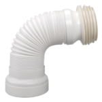 AIRFIT 90010WA WC-Anschluss-Rohr DN 98-DN 120 flexibel weiß 285-500mm ausziehbar Nr.90010WA  Verpackungseinheit:1ST