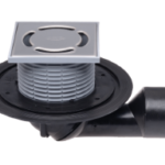 HUTTERER & LECHNER HL80 HL80 - Balkon- und Terrassenablauf DN50/75 drehbar mit frostsicherer Geruchsklappe, 123x123/115x115mm 80 Verpackungseinheit:1ST