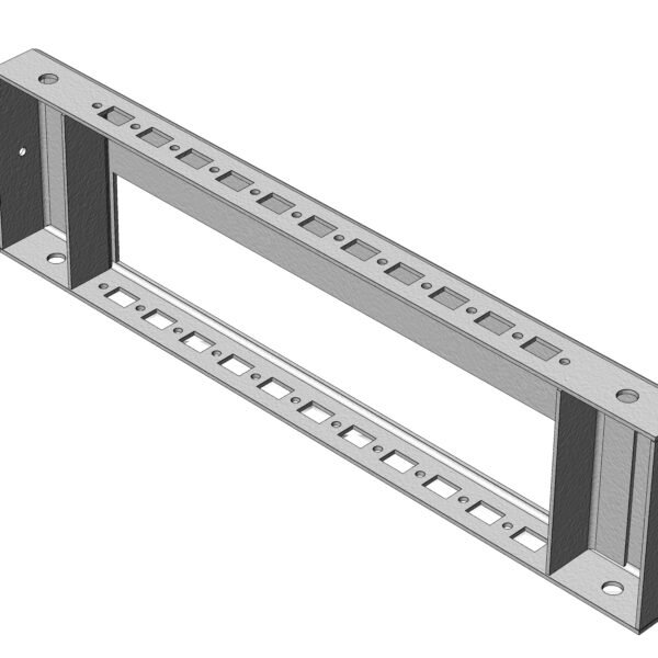 IL090140-V Seitenteile 400mm mit Kabeldurchführung, H=100mm, 1Paar<br><u>Verkaufseinheit: 1Stk</u>