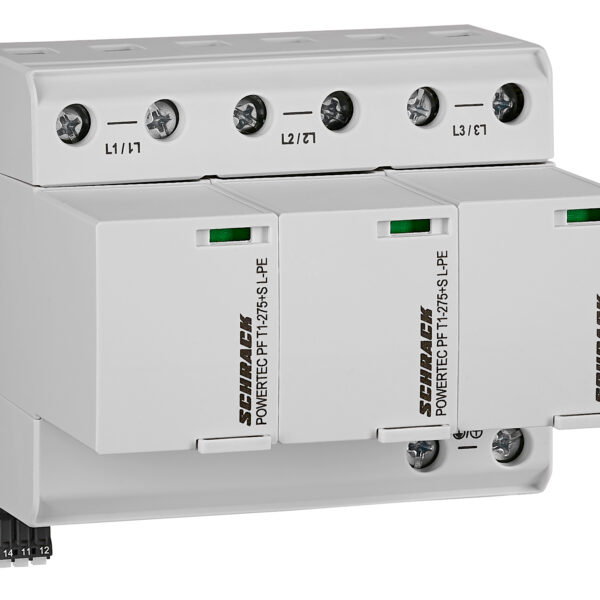 IS010130-- POWERTEC PF 25kA +H, T1 275, 3+0, steckbar, integr. Sich.<br><u>Verkaufseinheit: 1Stk</u>