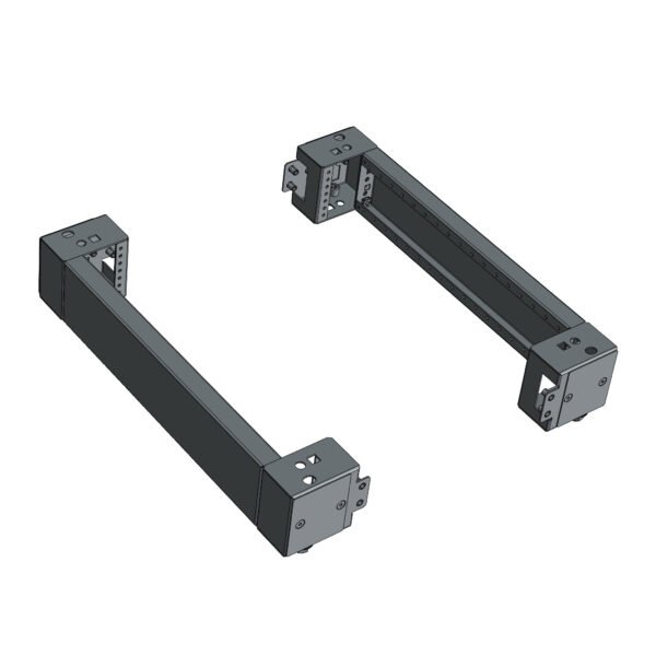 KCSOTX0401 Sockel Tiefenteile (Paar) T=400 H=100mm Edelstahl RAL7046<br><u>Verkaufseinheit: 1VE</u>
